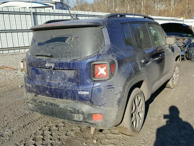 ZACCJBBB0HPE87825 - 2017 JEEP RENEGADE L BLUE photo 4