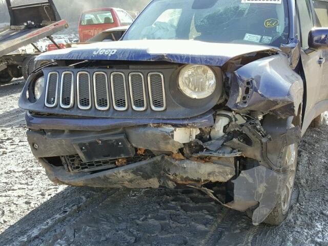 ZACCJBBB0HPE87825 - 2017 JEEP RENEGADE L BLUE photo 9