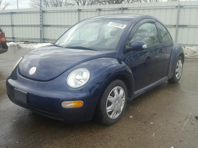 3VWBK21C64M403262 - 2004 VOLKSWAGEN NEW BEETLE BLUE photo 2