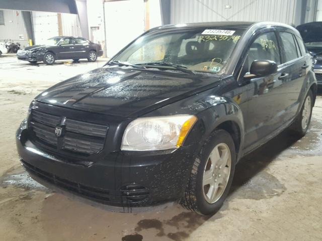 1B3HB28B98D666035 - 2008 DODGE CALIBER BLACK photo 2