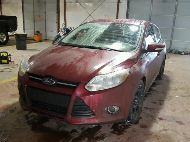 1FADP3K28EL101621 - 2014 FORD FOCUS SE RED photo 2