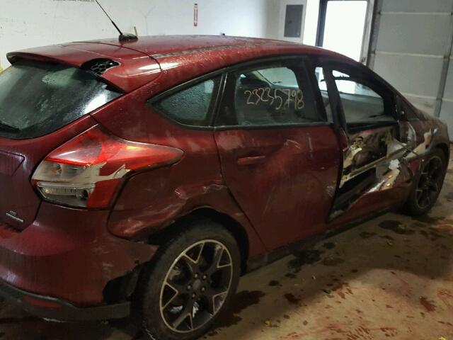 1FADP3K28EL101621 - 2014 FORD FOCUS SE RED photo 9