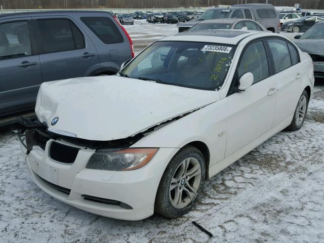 WBAVC735X8KP39211 - 2008 BMW 328 XI SUL WHITE photo 2