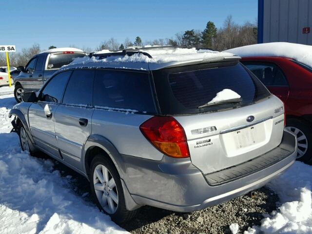 4S4BP61C777341649 - 2007 SUBARU LEGACY OUT SILVER photo 3