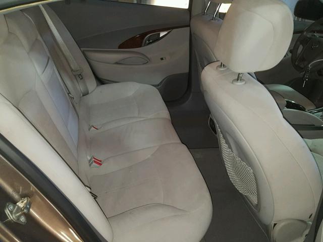 1G4GB5EGXAF270410 - 2010 BUICK LACROSSE C TAN photo 6