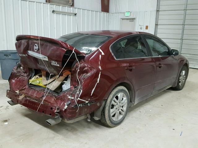 1N4AL2AP5CN461968 - 2012 NISSAN ALTIMA BAS BURGUNDY photo 4