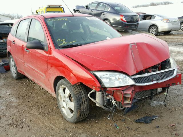 1FAHP37N57W346706 - 2007 FORD FOCUS ZX5 RED photo 1