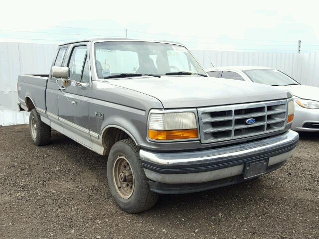 1FTEX14N2PKA42911 - 1993 FORD F150 GRAY photo 1