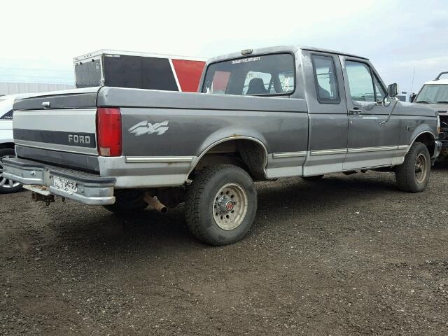 1FTEX14N2PKA42911 - 1993 FORD F150 Մոխրագույն լուսանկար 4