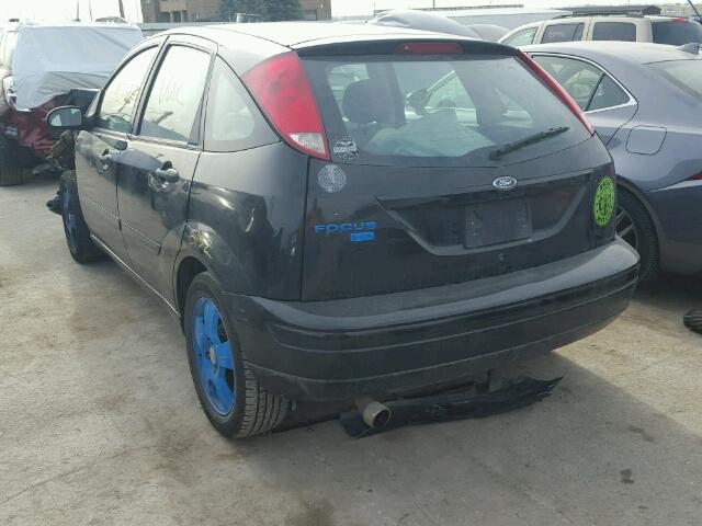 1FAHP37N67W316520 - 2007 FORD FOCUS ZX5 BLACK photo 3