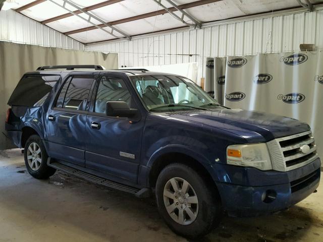 1FMFK16538LA71907 - 2008 FORD EXPEDITION BLUE photo 1