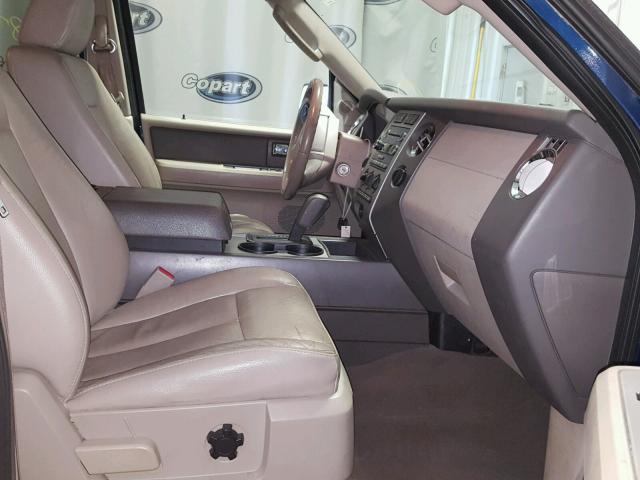 1FMFK16538LA71907 - 2008 FORD EXPEDITION BLUE photo 5