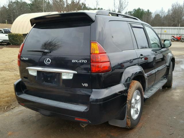 JTJBT20X760099883 - 2006 LEXUS GX 470 BLACK photo 4