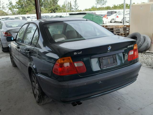 WBAAV33461FU83723 - 2001 BMW 325 I GREEN photo 3