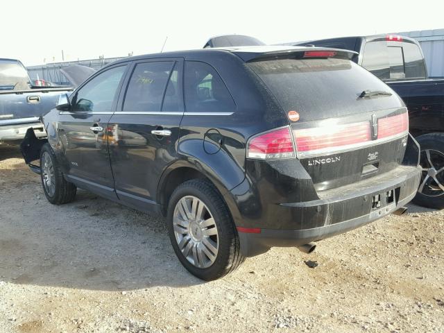 2LMDJ8JCXABJ09927 - 2010 LINCOLN MKX BLACK photo 3