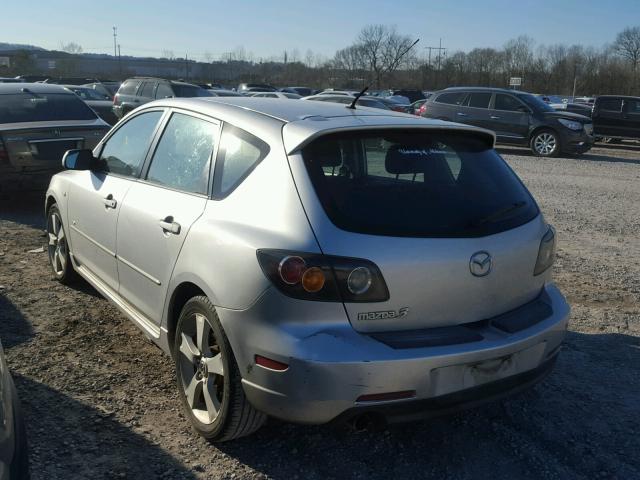JM1BK143861470986 - 2006 MAZDA 3 HATCHBAC SILVER photo 3