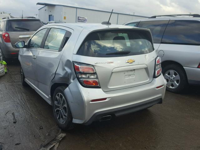 1G1JD6SB6H4129464 - 2017 CHEVROLET SONIC LT SILVER photo 3