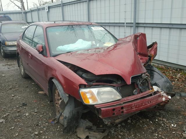 4S3BE635537216135 - 2003 SUBARU LEGACY L RED photo 1