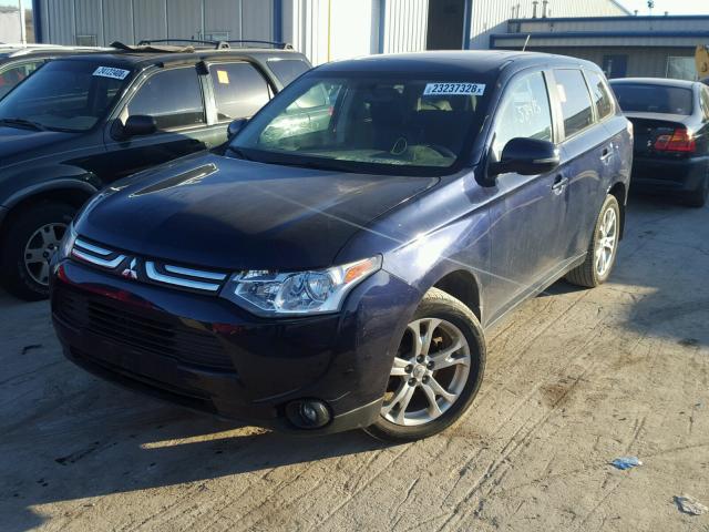 JA4AD3A34EZ013379 - 2014 MITSUBISHI OUTLANDER BLUE photo 2