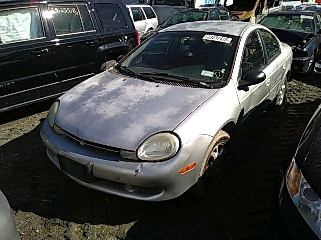 1B3ES46C8YD787746 - 2000 DODGE NEON BASE SILVER photo 2