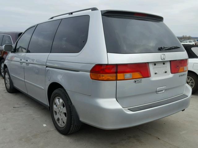 5FNRL187X4B088570 - 2004 HONDA ODYSSEY EX SILVER photo 3