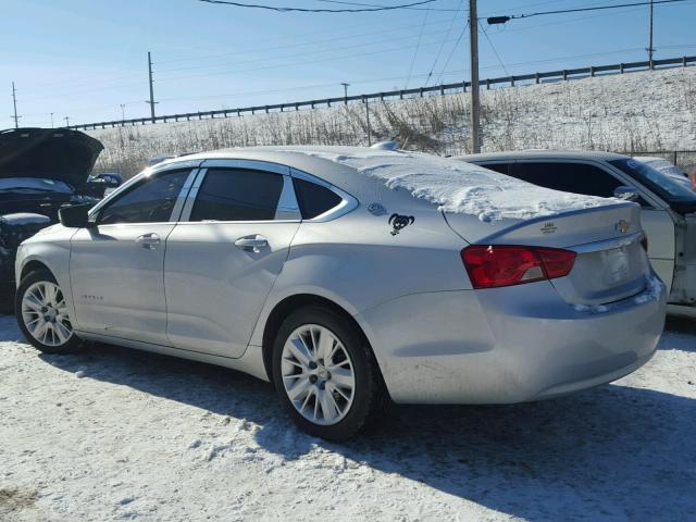 2G11X5SA8G9188763 - 2016 CHEVROLET IMPALA LS SILVER photo 3