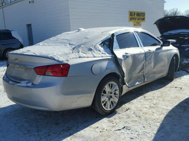 2G11X5SA8G9188763 - 2016 CHEVROLET IMPALA LS SILVER photo 4