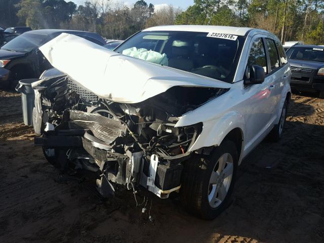 3C4PDCAB8DT501358 - 2013 DODGE JOURNEY SE WHITE photo 2