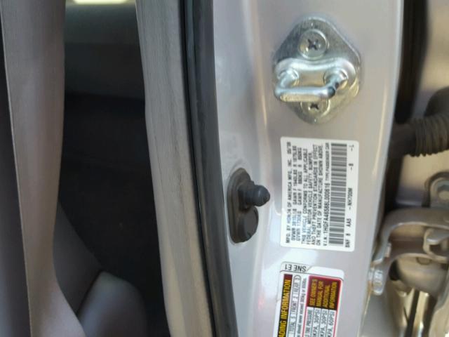 1HGFA46588L000616 - 2008 HONDA CIVIC GX SILVER photo 10