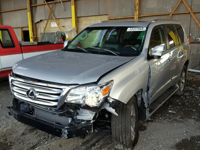 JTJBM7FX7C5043751 - 2012 LEXUS GX BASE SILVER photo 2