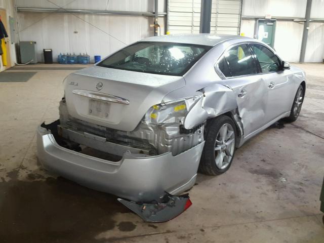 1N4AA5AP5AC875171 - 2010 NISSAN MAXIMA S SILVER photo 4