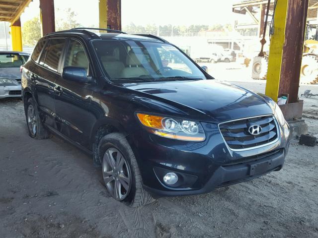 5XYZKDAG6BG066876 - 2011 HYUNDAI SANTA FE L BLACK photo 1