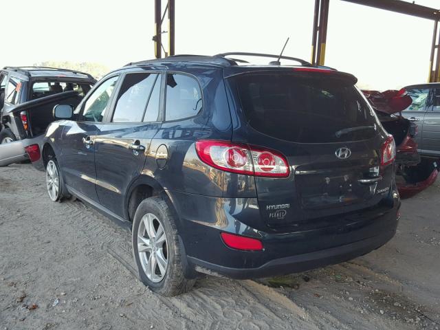 5XYZKDAG6BG066876 - 2011 HYUNDAI SANTA FE L BLACK photo 3