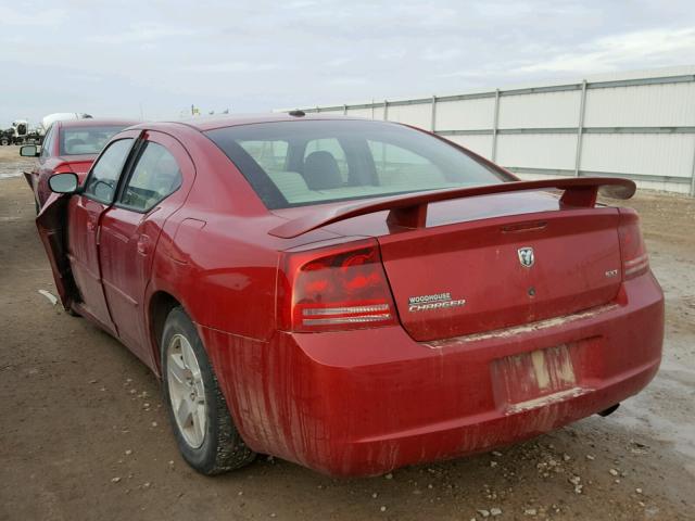 2B3KA43G97H617121 - 2007 DODGE CHARGER SE MAROON photo 3