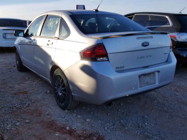 1FAHP3GN3BW165211 - 2011 FORD FOCUS SES SILVER photo 3