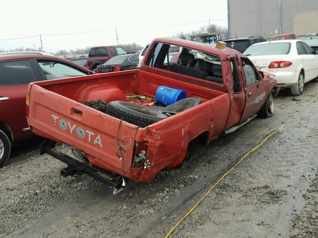 JT4RN13P9N6043103 - 1992 TOYOTA PICKUP 1/2 RED photo 4