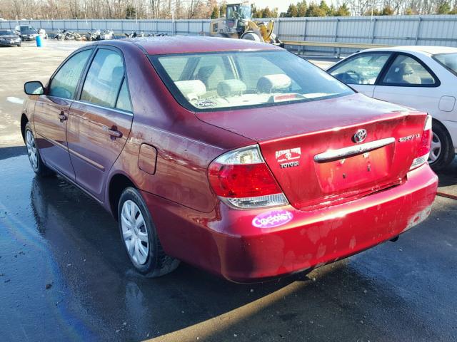 4T1BE32K46U105194 - 2006 TOYOTA CAMRY LE RED photo 3