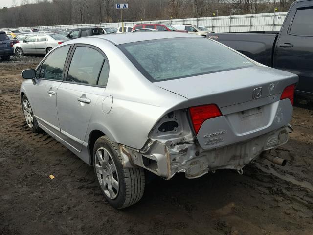 1HGFA16548L001017 - 2008 HONDA CIVIC LX SILVER photo 3