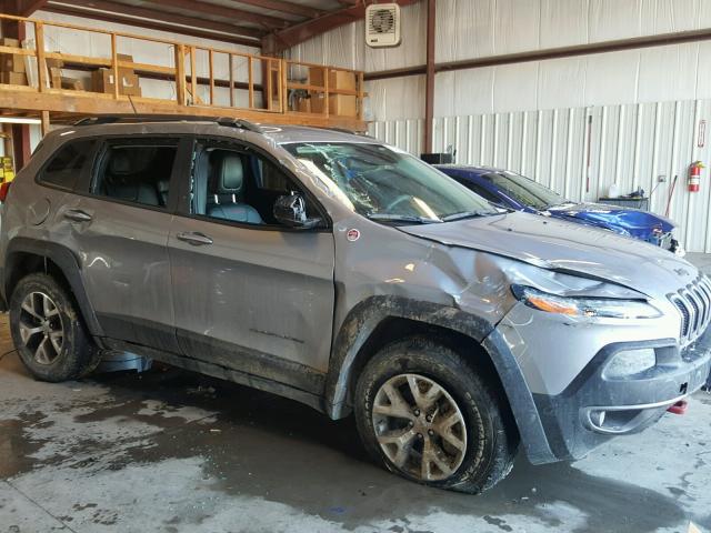 1C4PJMBS6EW246749 - 2014 JEEP CHEROKEE T GRAY photo 1