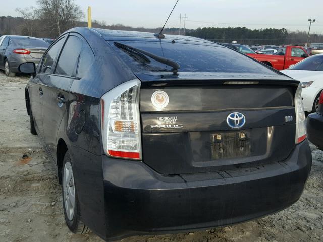 JTDKN3DU8B0275191 - 2011 TOYOTA PRIUS BLACK photo 3