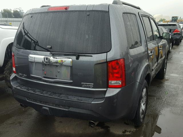 5FNYF4H98DB050759 - 2013 HONDA PILOT TOUR GRAY photo 4