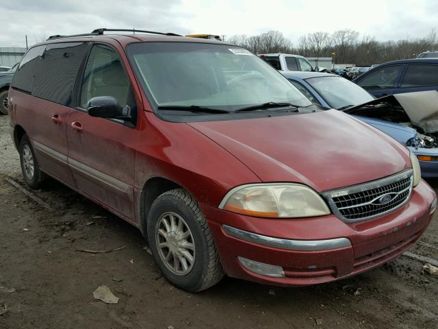 2FMZA5241YBC42352 - 2000 FORD WINDSTAR S MAROON photo 1