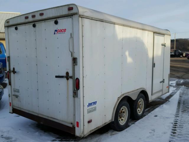 40LUB14216P123779 - 2006 PACE TRAILER WHITE photo 4