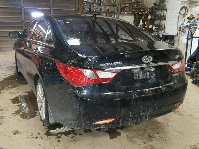 5NPEC4AB5BH276877 - 2011 HYUNDAI SONATA SE BLACK photo 3