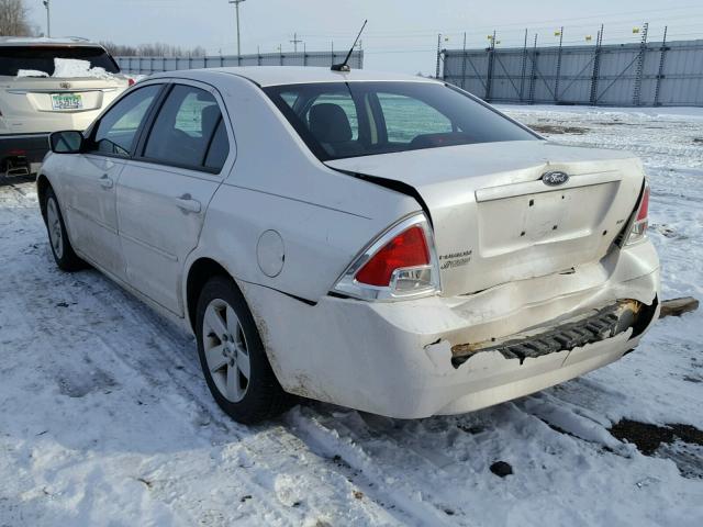 3FAHP07Z29R126219 - 2009 FORD FUSION SE WHITE photo 3