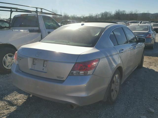 JHMCP268X8C012621 - 2008 HONDA ACCORD EXL SILVER photo 4