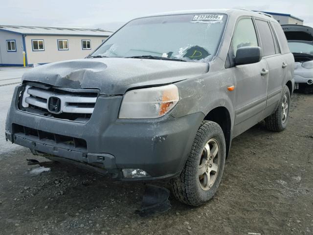 5FNYF18758B029483 - 2008 HONDA PILOT EXL GRAY photo 2