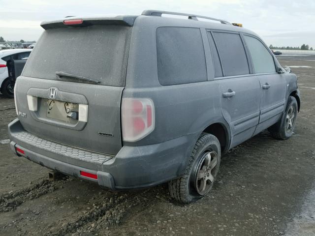 5FNYF18758B029483 - 2008 HONDA PILOT EXL GRAY photo 4