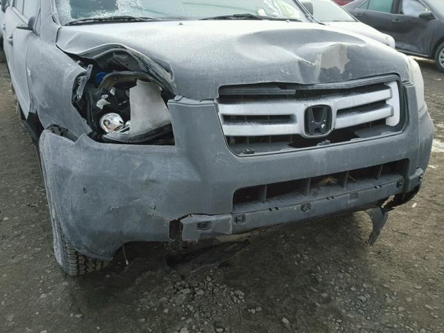 5FNYF18758B029483 - 2008 HONDA PILOT EXL GRAY photo 9