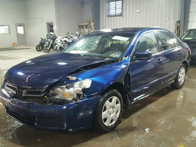 1HGCM56465A117299 - 2005 HONDA ACCORD LX BLUE photo 2